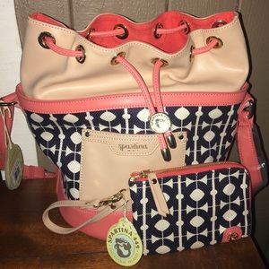 NWT Spartina Hilton Head Drawstring Purse/Wristlet